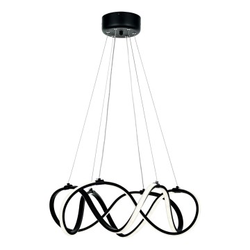 Світлодіодна підвісна люстра 2xLED/27W/230V 3000/4000/6000K чорний