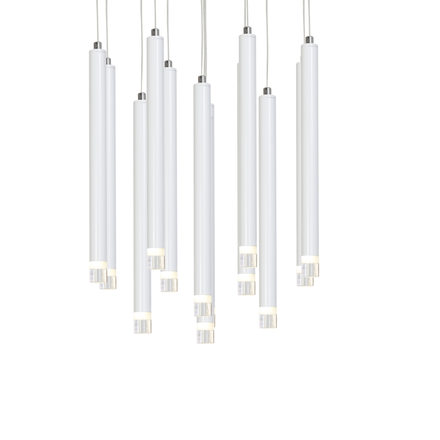 Світлодіодна підвісна люстра ALBA 12xLED/1W/230V білий
