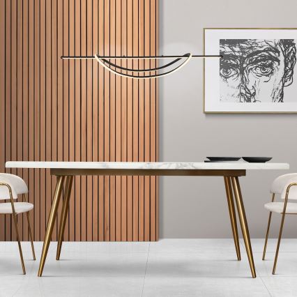 Світлодіодна підвісна люстра AMBAR LED/35W/230V чорний