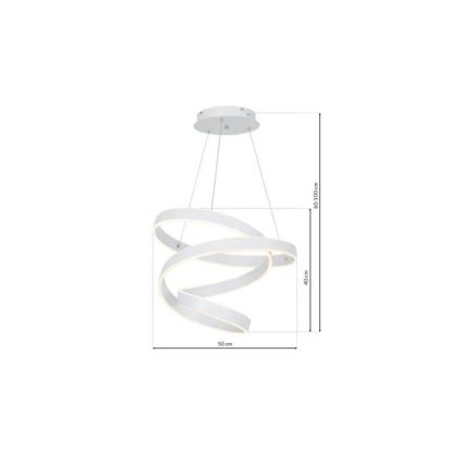 Світлодіодна підвісна люстра ANDROMEDA LED/45W/230V