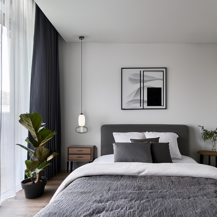 Світлодіодна підвісна люстра ARAME LED/15W/230V діаметр 22 см чорний