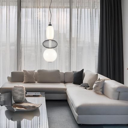 Світлодіодна підвісна люстра ARAME LED/23W/230V діаметр 22 см чорний