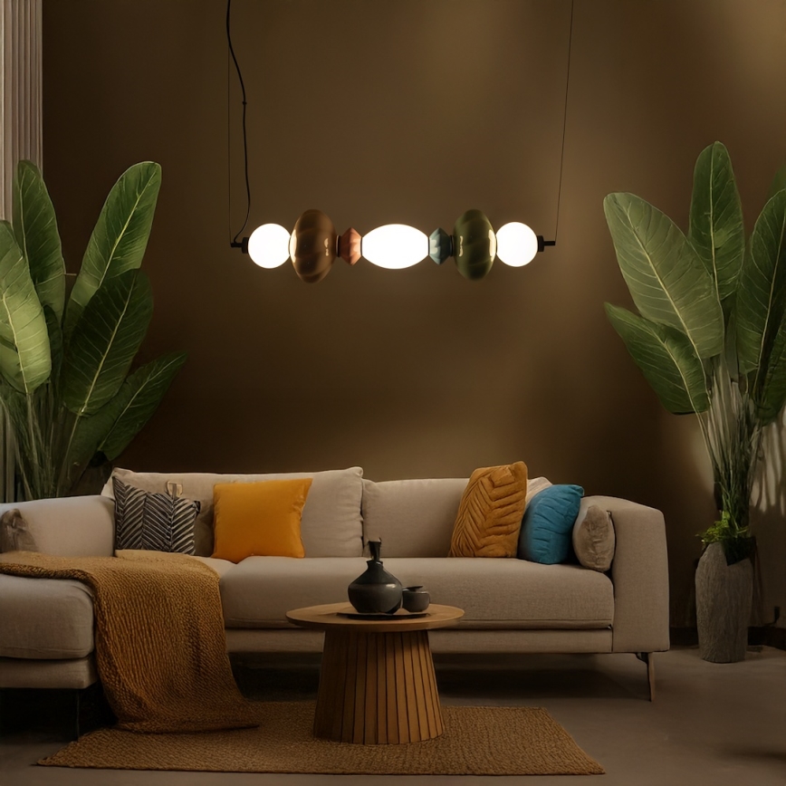 Світлодіодна підвісна люстра ASCOLI LED/24W/230V барвиста