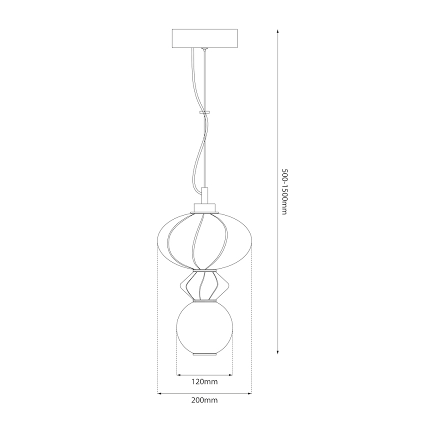 Світлодіодна підвісна люстра ASCOLI LED/8W/230V діаметр 20 см зелений/синій