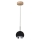 Світлодіодна підвісна люстра BALL WOOD 1xGU10/5W/230V матовий дуб