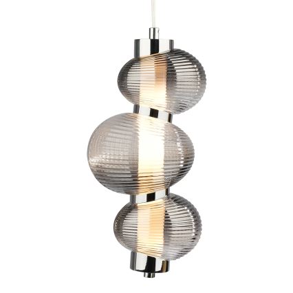 Світлодіодна підвісна люстра BOLLA LED/12W/230V діаметр 16 см димчастий