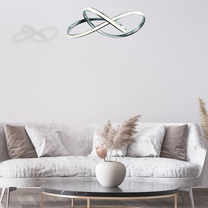 Світлодіодна підвісна люстра CAPPIO LED/36W/230V глянцевий хром