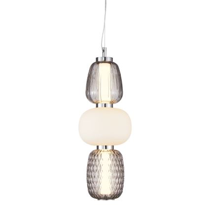 Світлодіодна підвісна люстра CARO LED/28W/230V глянцевий хром
