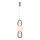 Світлодіодна підвісна люстра CARO LED/28W/230V глянцевий хром