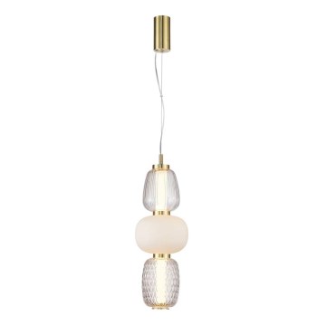 Світлодіодна підвісна люстра CARO LED/28W/230V золотий