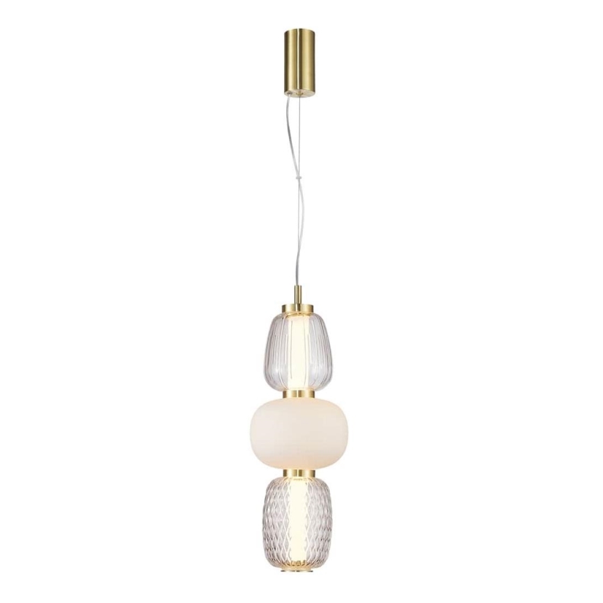 Світлодіодна підвісна люстра CARO LED/28W/230V золотий