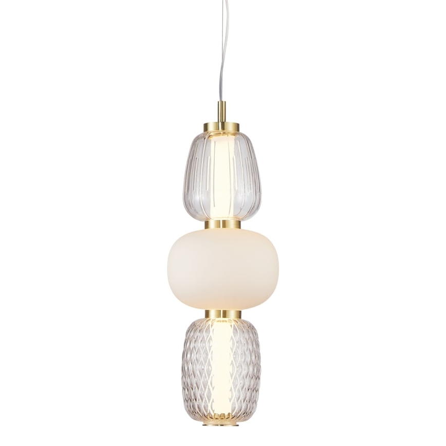 Світлодіодна підвісна люстра CARO LED/28W/230V золотий