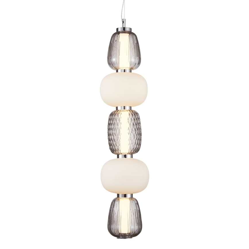 Світлодіодна підвісна люстра CARO LED/40W/230V глянцевий хром