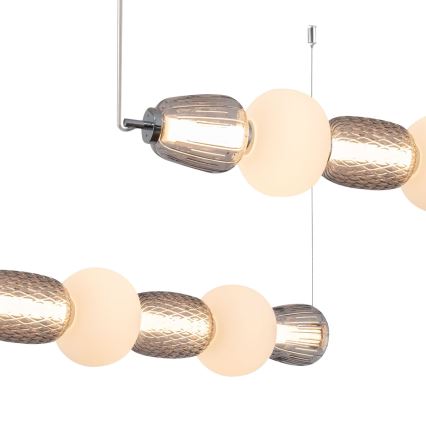 Світлодіодна підвісна люстра CARO LED/42W/230V глянцевий хром