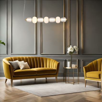 Світлодіодна підвісна люстра CARO LED/42W/230V золотий