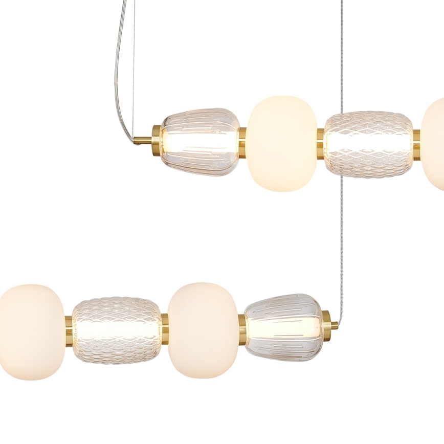 Світлодіодна підвісна люстра CARO LED/42W/230V золотий