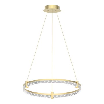 Світлодіодна підвісна люстра ELEGANCE LED/36W/230V діаметр 60 см золотий