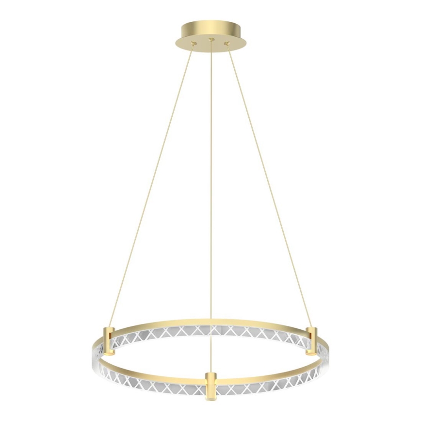 Світлодіодна підвісна люстра ELEGANCE LED/36W/230V діаметр 60 см золотий