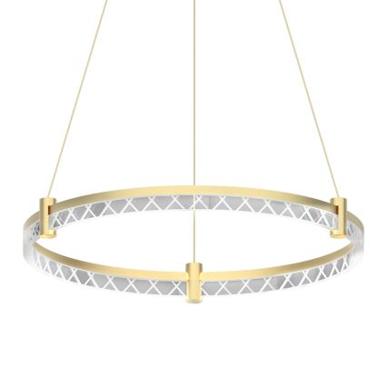 Світлодіодна підвісна люстра ELEGANCE LED/36W/230V діаметр 60 см золотий