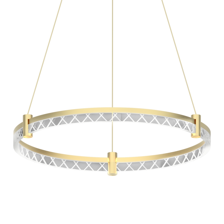 Світлодіодна підвісна люстра ELEGANCE LED/36W/230V діаметр 60 см золотий