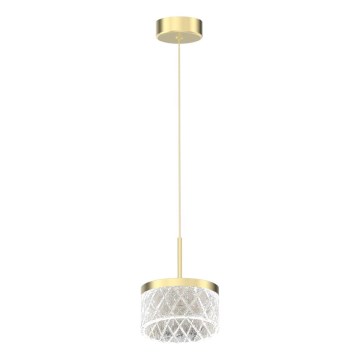Світлодіодна підвісна люстра ELEGANCE LED/9W/230V діаметр 15 см золотий