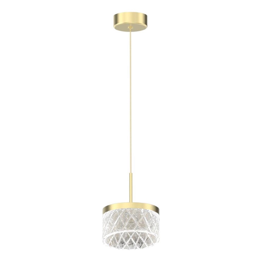 Світлодіодна підвісна люстра ELEGANCE LED/9W/230V діаметр 15 см золотий