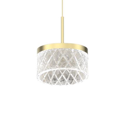 Світлодіодна підвісна люстра ELEGANCE LED/9W/230V діаметр 15 см золотий