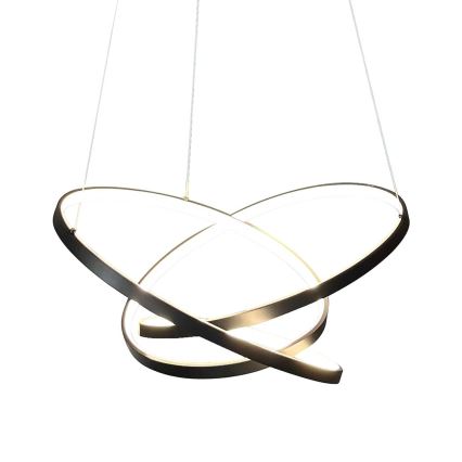 Світлодіодна підвісна люстра EMPOLI LED/55W/230V чорний