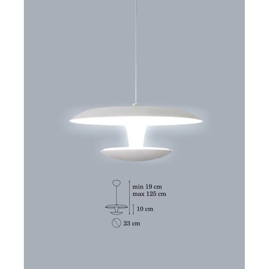 Світлодіодна підвісна люстра FLY LED 1xLED/15W/230V