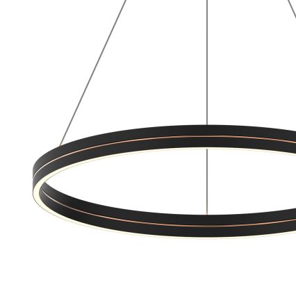 Світлодіодна підвісна люстра GRAVITY LED/36W/230V чорний
