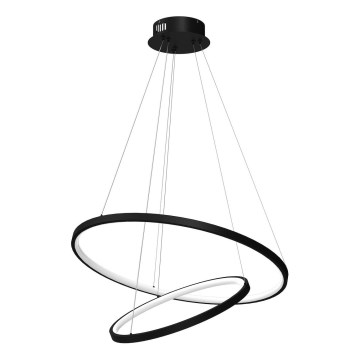 Світлодіодна підвісна люстра HOOP LED/51W/230V діаметр 60 см 4000K чорний