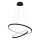 Світлодіодна підвісна люстра HOOP LED/51W/230V діаметр 60 см 4000K чорний