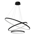 Світлодіодна підвісна люстра HOOP LED/93W/230V діаметр 60 см 4000K чорний