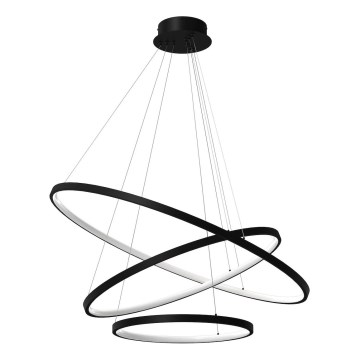 Світлодіодна підвісна люстра HOOP LED/93W/230V діаметр 60 см 4000K чорний