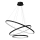 Світлодіодна підвісна люстра HOOP LED/93W/230V діаметр 60 см 4000K чорний