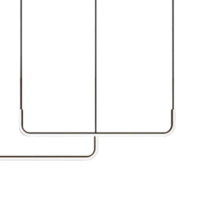 Світлодіодна підвісна люстра HORIZONT 2xLED/11W/230V чорний