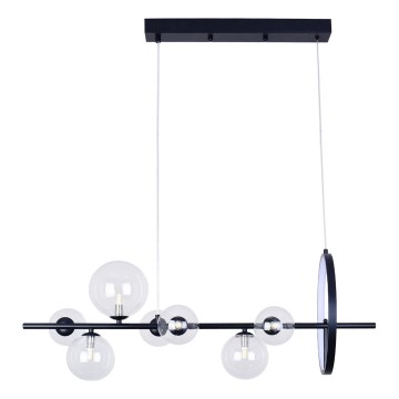 Світлодіодна підвісна люстра HYBRID LED/15W/230V + 7xG9/6W 4000K чорний