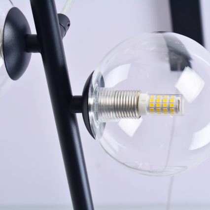 Світлодіодна підвісна люстра HYBRID LED/15W/230V + 7xG9/6W 4000K чорний