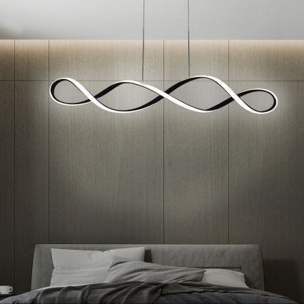 Світлодіодна підвісна люстра INFINITO LED/34W/230V чорний