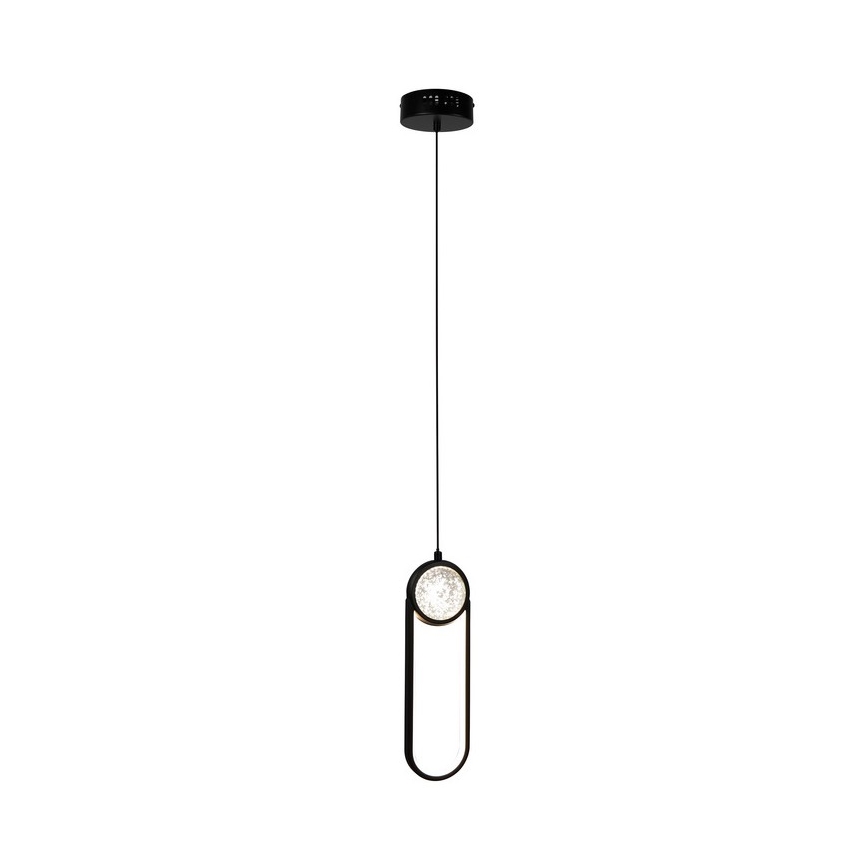 Світлодіодна підвісна люстра LACRIMA LED/15W/230V 3000K чорний