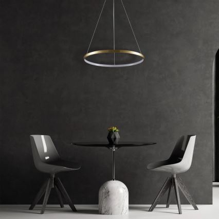 Світлодіодна підвісна люстра LEA LED/20W/230V 4000K діаметр 50 см золотий