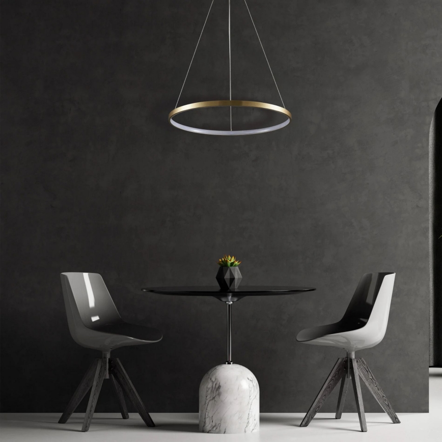 Світлодіодна підвісна люстра LEA LED/20W/230V 4000K діаметр 50 см золотий