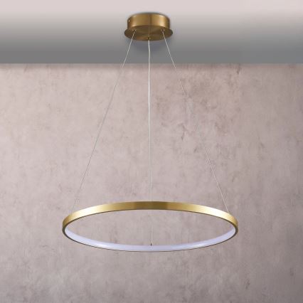 Світлодіодна підвісна люстра LEA LED/20W/230V 4000K діаметр 50 см золотий