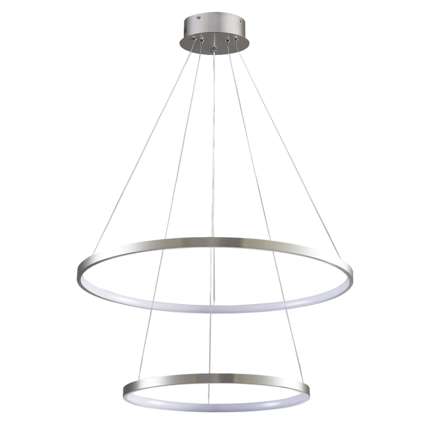 Світлодіодна підвісна люстра LEA LED/35W/230V 4000K діаметр 60 см матовий хром