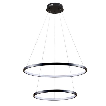 Світлодіодна підвісна люстра LEA LED/35W/230V 4000K діаметр 60 см чорний