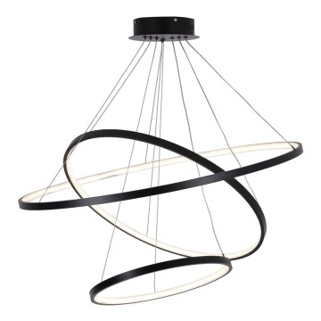 Світлодіодна підвісна люстра LEA LED/60W/230V 4000K діаметр 80 см чорний