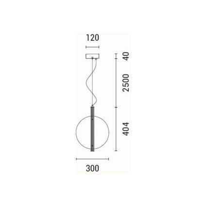 Світлодіодна підвісна люстра LED/12,6W/230V 3000K
