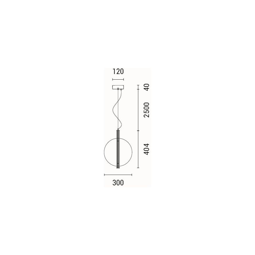 Світлодіодна підвісна люстра LED/12,6W/230V 3000K