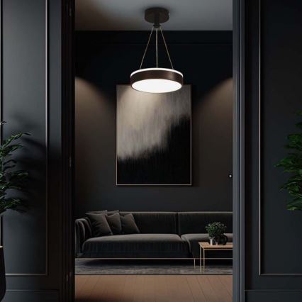 Світлодіодна підвісна люстра LED/12W/230V 4000K чорний