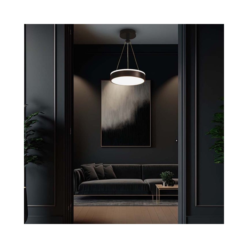 Світлодіодна підвісна люстра LED/12W/230V 4000K чорний